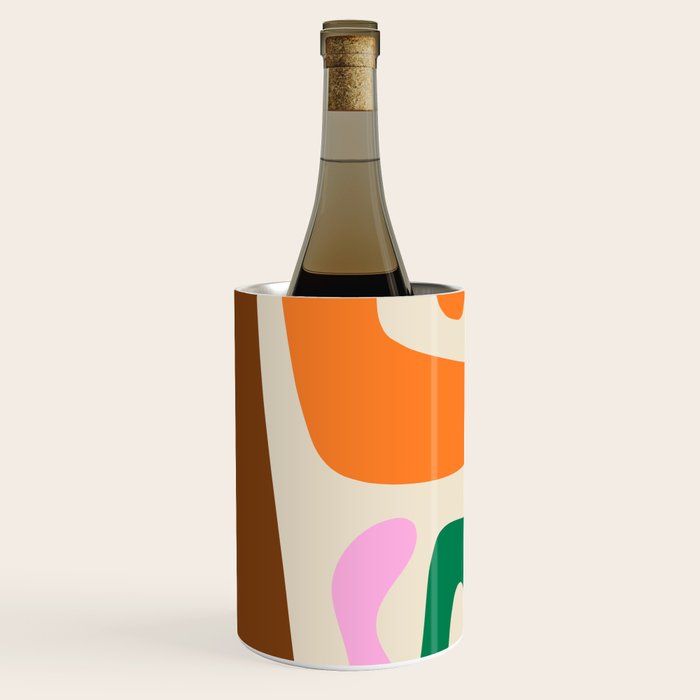 Mid Century Modern Abstract Kwaito Contemporary Pattern Wine Chiller Gallery Image 1