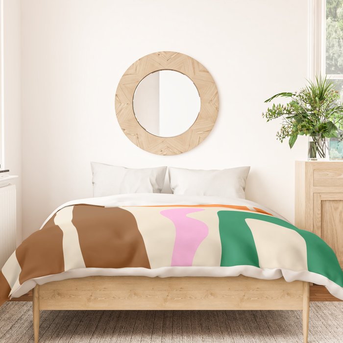 Mid Century Modern Abstract Kwaito Contemporary Pattern Duvet Cover Gallery Image 3