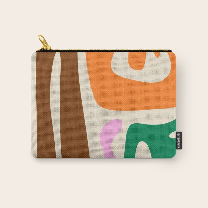 Mid Century Modern Abstract Kwaito Contemporary Pattern Carry All Pouch Gallery Image 1