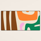 Mid Century Modern Abstract Kwaito Contemporary Pattern Desk Mat Gallery Image 3