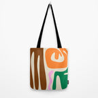 Mid Century Modern Abstract Kwaito Contemporary Pattern Tote Bag Gallery Image 2