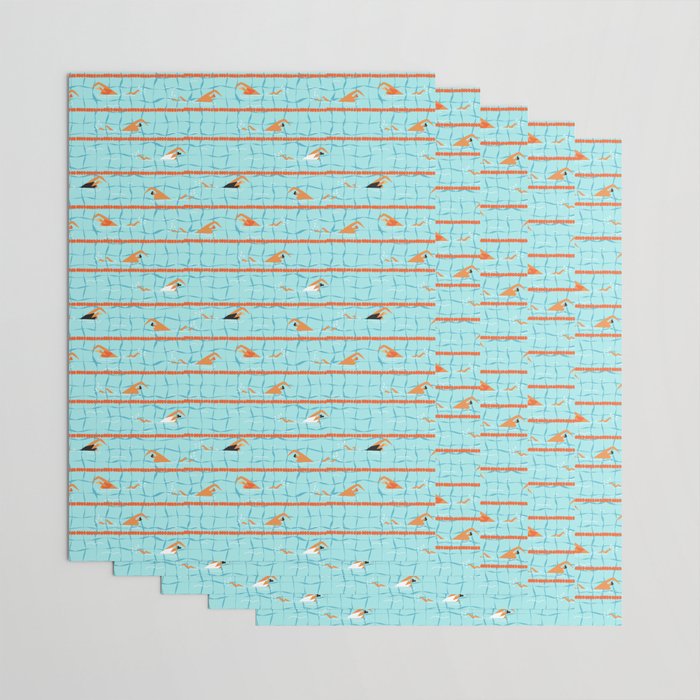 Swimming pool Wrapping Paper Gallery Image 3