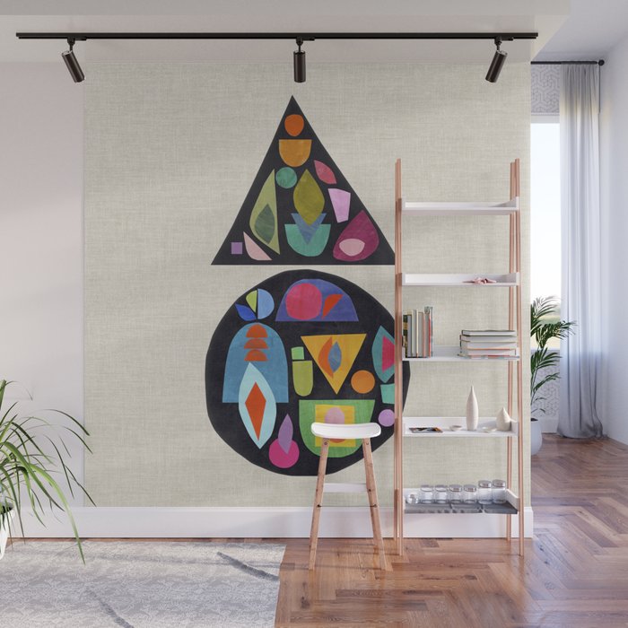 Bejeweled Compass Wall Mural Gallery Image 1