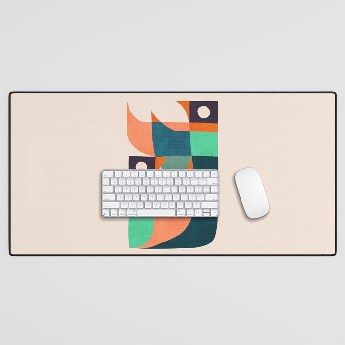 Two birds dancing Desk Mat Gallery Image 1