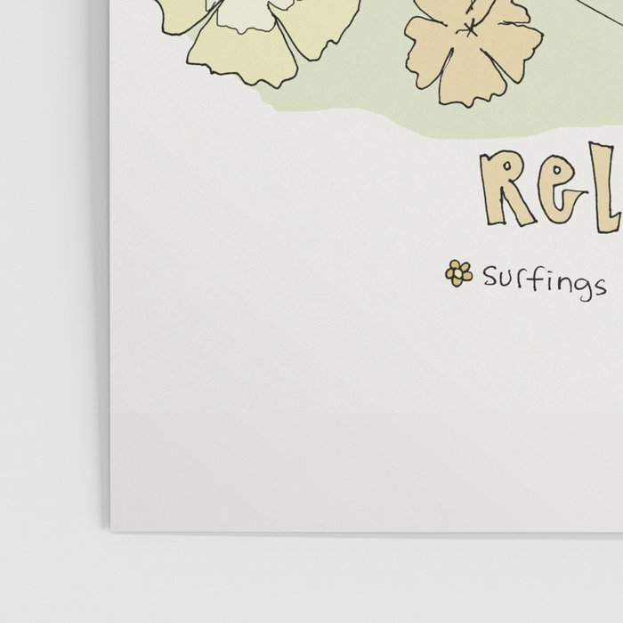 rell sunn queen of aloha // retro surf art by surfy birdy  Poster Gallery Image 3