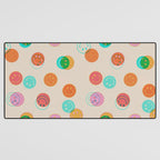 Happy Face Stamp Print Desk Mat Gallery Image 3