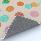 Happy Face Stamp Print Rug Gallery Image 4