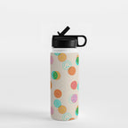 Happy Face Stamp Print Water Bottle Gallery Image 1