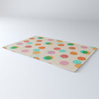 Happy Face Stamp Print Rug Gallery Image 3