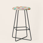 Happy Face Stamp Print Stool Gallery Image 1