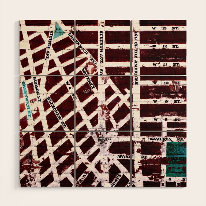 Greenwich Village Wood Wall Art Gallery Image 1