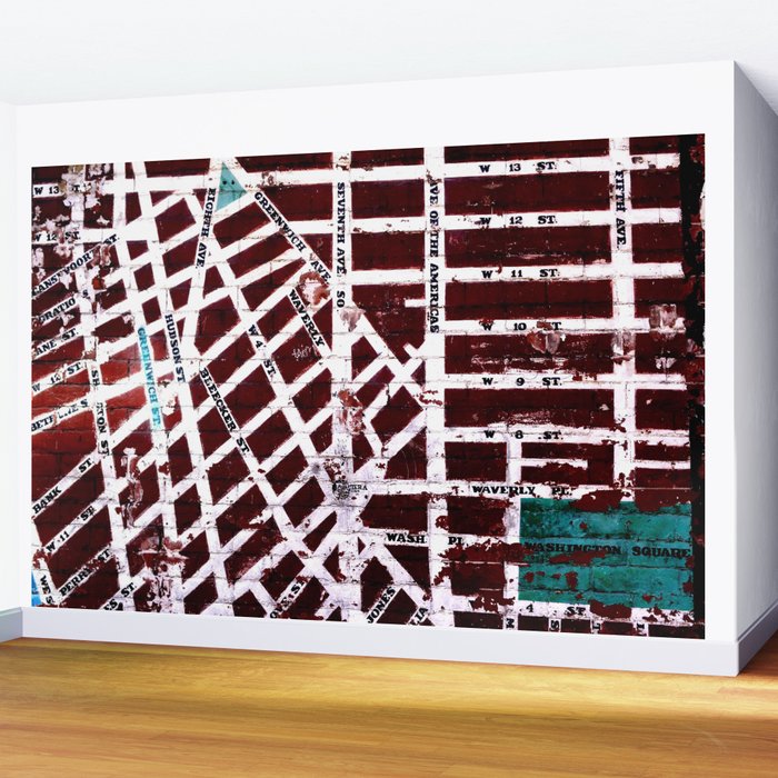 Greenwich Village Wall Mural Gallery Image 2