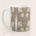 William Morris Vintage Pimpernel Aubergine Olive Coffee Mug Gallery Image 3