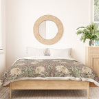 William Morris Vintage Pimpernel Aubergine Olive Duvet Cover Gallery Image 3