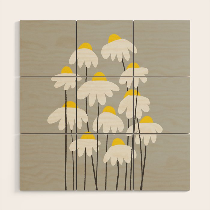 Daisy Wood Wall Art Gallery Image 1
