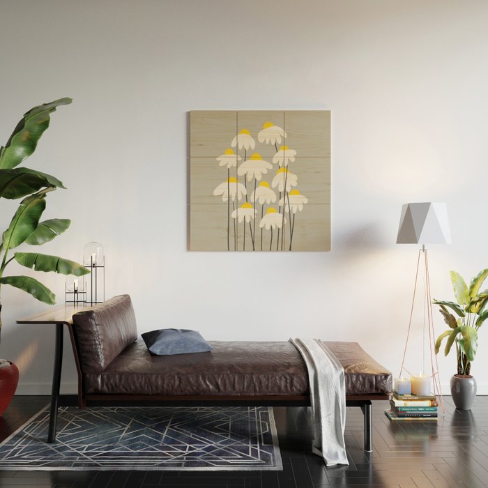 Daisy Wood Wall Art Gallery Image 2