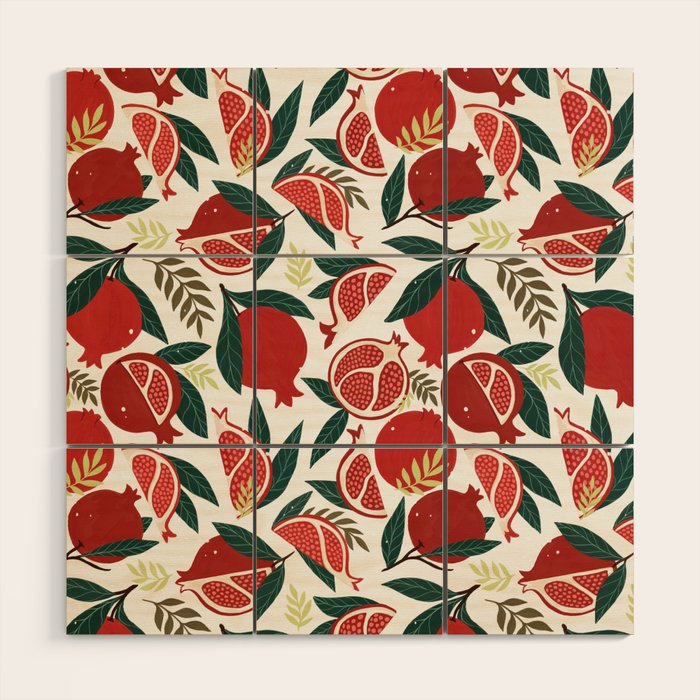 Pomegranate Wood Wall Art Gallery Image 1