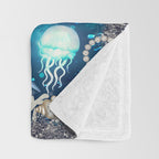 Enchanted Mermaid Sea Throw Blanket Gallery Image 3
