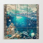 Enchanted Mermaid Sea Wood Wall Art Gallery Image 1