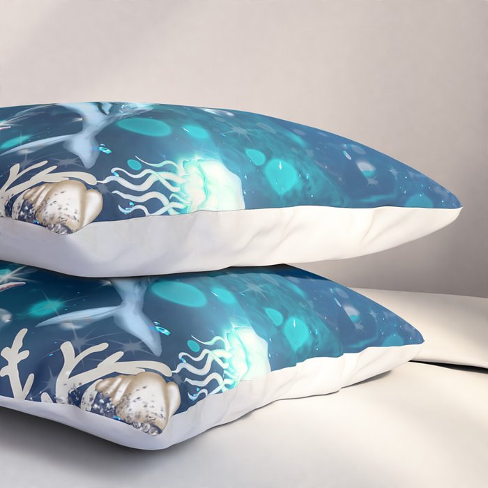 Enchanted Mermaid Sea Pillow Sham Gallery Image 3