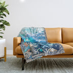 Enchanted Mermaid Sea Throw Blanket Gallery Image 1