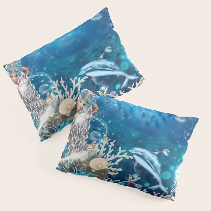 Enchanted Mermaid Sea Pillow Sham Gallery Image 3