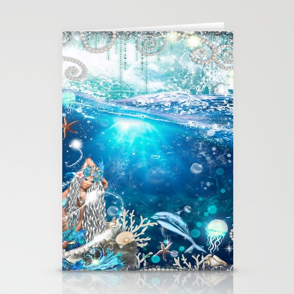 Enchanted Mermaid Sea Stationery Card Gallery Image 2