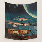 a Postcard from year 2346 Wall Tapestry Gallery Image 4