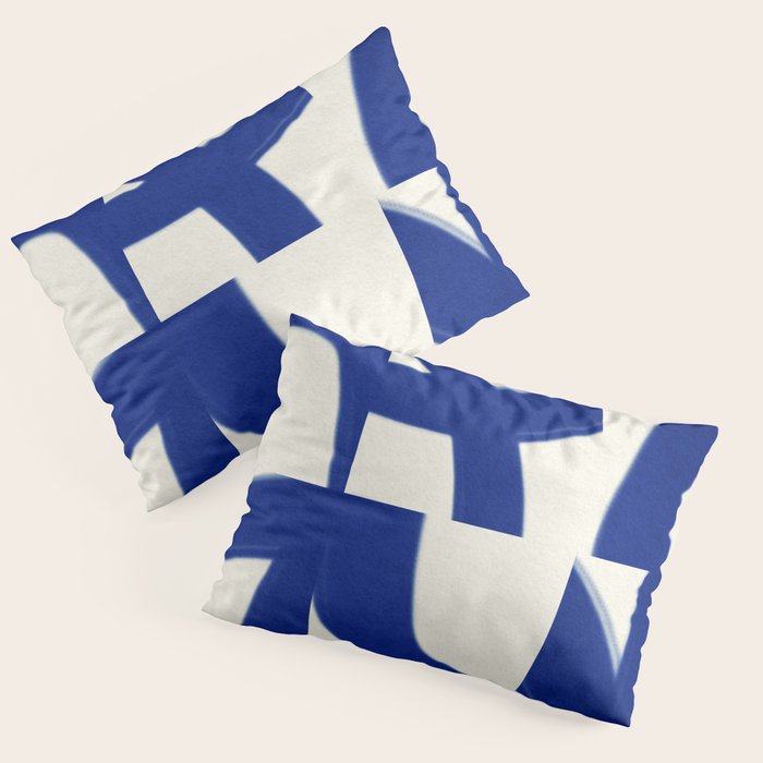 Abstract blue pattern Pillow Sham Gallery Image 3