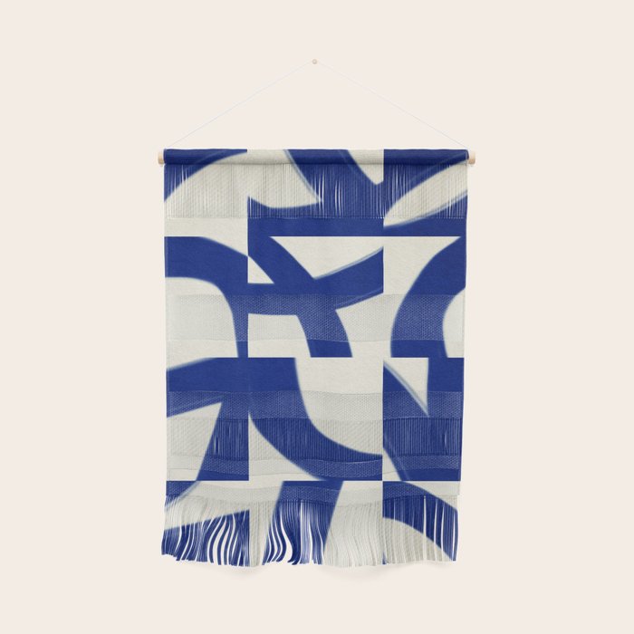 Abstract blue pattern Wall Hanging Gallery Image 1