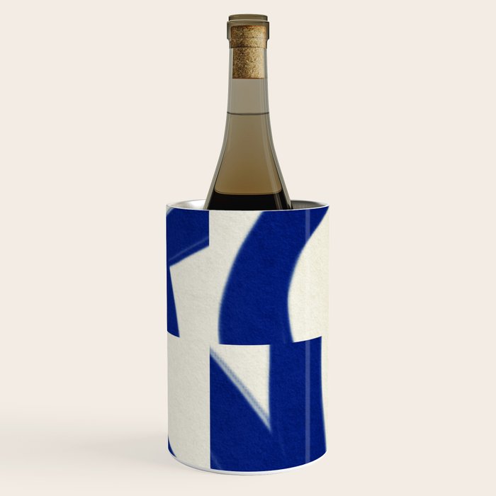 Abstract blue pattern Wine Chiller Gallery Image 3