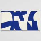 Abstract blue pattern Desk Mat Gallery Image 3