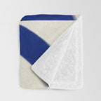 Abstract blue pattern Throw Blanket Gallery Image 3