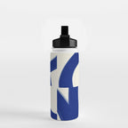 Abstract blue pattern Water Bottle Gallery Image 2