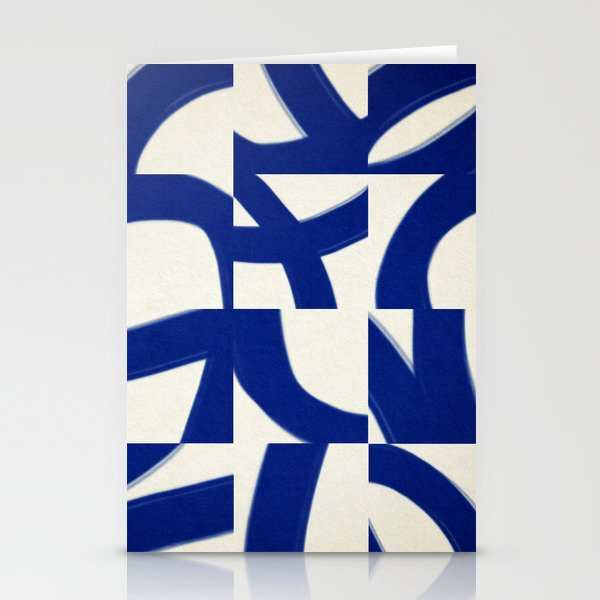 Abstract blue pattern Stationery Card Gallery Image 2