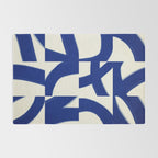 Abstract blue pattern Rug Gallery Image 2