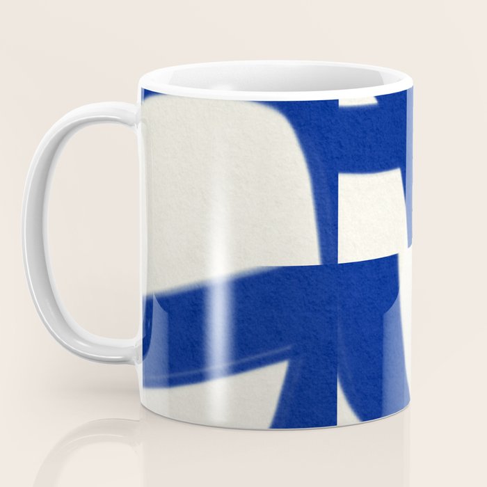 Abstract blue pattern Coffee Mug Gallery Image 3