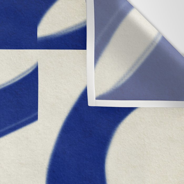 Abstract blue pattern Wall Tapestry Gallery Image 3