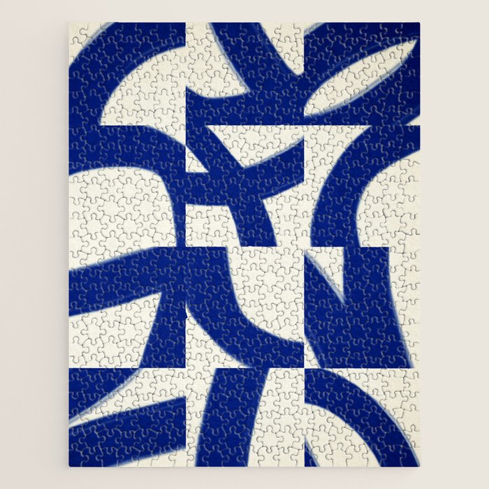 Abstract blue pattern Jigsaw Puzzle Gallery Image 1