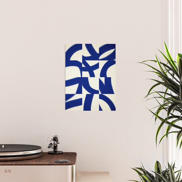 Abstract blue pattern Poster Gallery Image 2