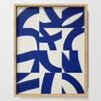 Abstract blue pattern Serving Tray Gallery Image 1