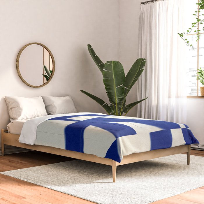 Abstract blue pattern Comforter Gallery Image 2