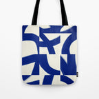 Abstract blue pattern Tote Bag Gallery Image 1