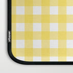 Yellow gingham pattern Laptop Sleeve Gallery Image 3