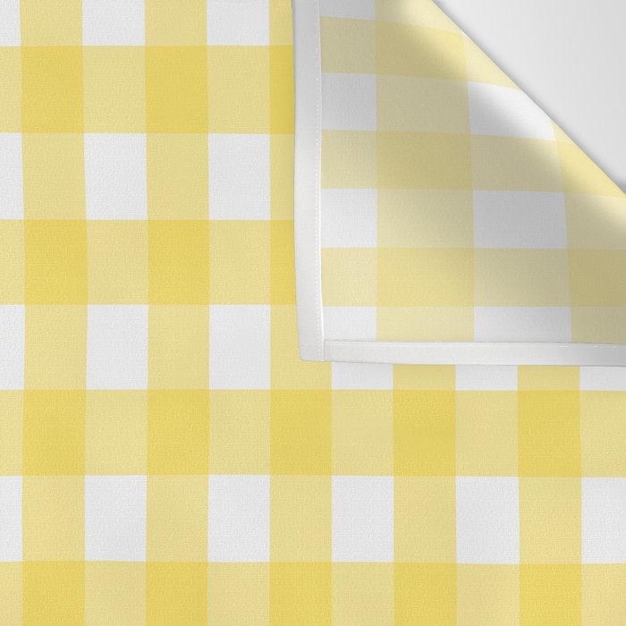 Yellow gingham pattern Wall Tapestry Gallery Image 3