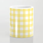 Yellow gingham pattern Coffee Mug Gallery Image 4