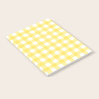 Yellow gingham pattern Notebook Gallery Image 2