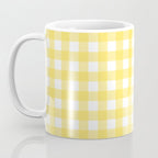 Yellow gingham pattern Coffee Mug Gallery Image 3
