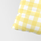 Yellow gingham pattern Pillow Sham Gallery Image 4