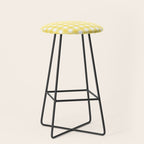 Yellow gingham pattern Stool Gallery Image 1